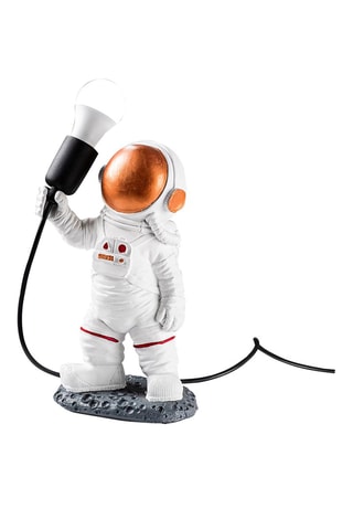 Candeeiro de mesa - Branco e cobre - 7-9 W