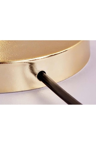 Candeeiro de mesa - Branco e dourado - 60 W