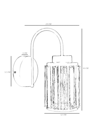 Wandlamp - Zwart - 40 W