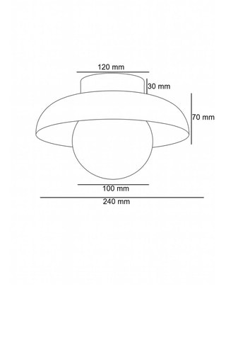 Candeeiro de teto em madeira - Natural - 10 W