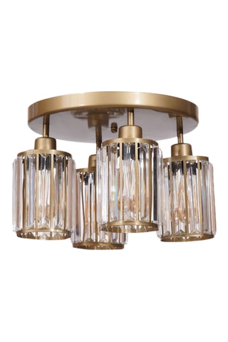 Candeeiro de teto - Dourado - 4 x 40 W