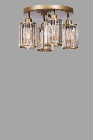 Candeeiro de teto - Dourado - 4 x 40 W