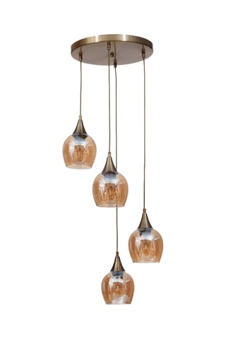 Candeeiro suspenso - Dourado - 4 x 40 W