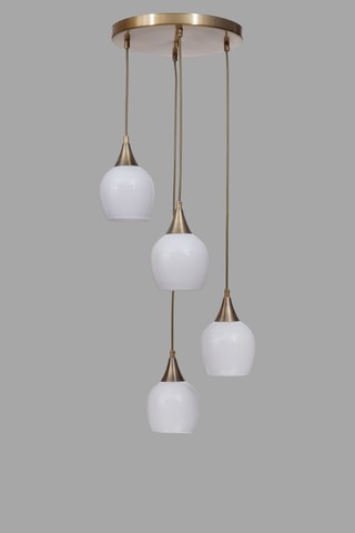 Candeeiro suspenso - Dourado - 4 x 40 W