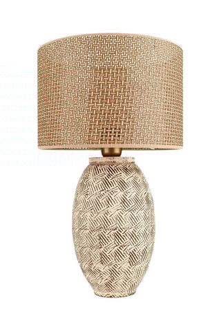 Candeeiro de mesa em cerâmica - Castanho -­ 40 W