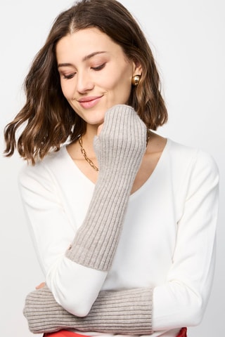 Vingerloze Handschoen - Lichtgrijs