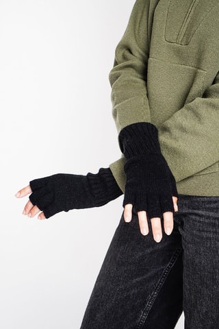 Vingerloze Handschoenen Zwart