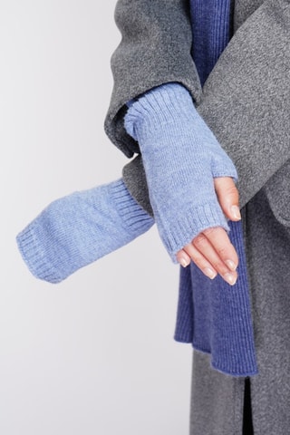 Vingerloze Handschoenen Lichtblauw