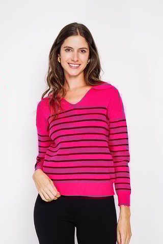Oversized trui - Fuchsia
