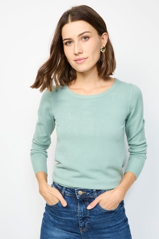 Kasjmier Trui - Zeegroen