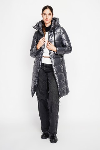 Gewatteerde Jas met Capuchon - Grijs