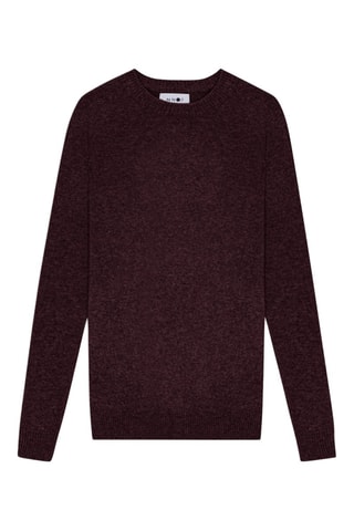 Lamswollen Trui Edward - Bordeauxrood