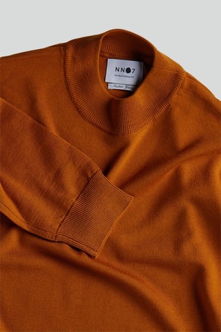 Merinoswollen Trui Martin - Mosterdgeel