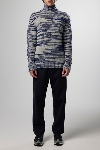 Merinoswollen Trui Douglas - Marineblauw