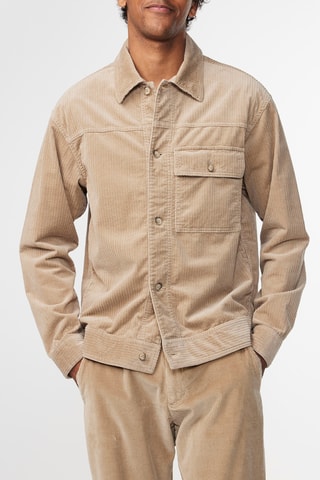 Velours en Biologisch Katoenen Jasje Vince - Kaki