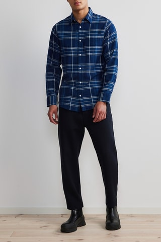 Overhemd Errico - Indigoblauw