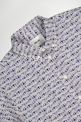 Overhemd Colby - Marineblauw en wit