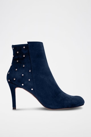 Nubuck Enkellaarzen Marineblauw