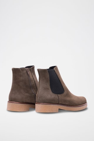 Nubuck Enkellaarzen Kaki