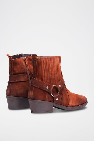 Nubuck Enkellaarzen Camel