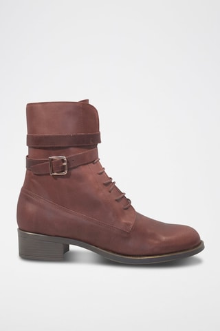 Bottines en cuir - Marron