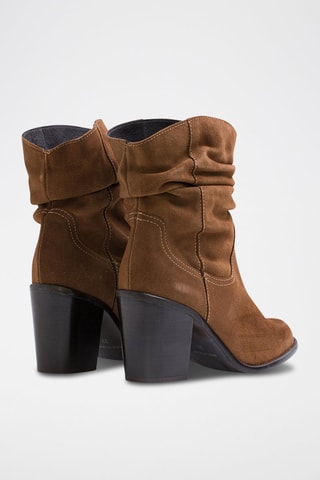 Nubuck Enkellaarzen Bruin