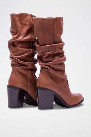 Leren Laarzen - Camel