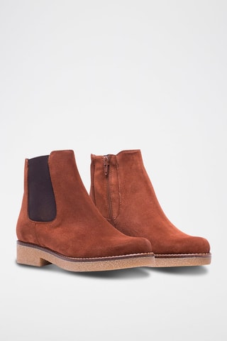 Nubuck Enkellaarzen Camel