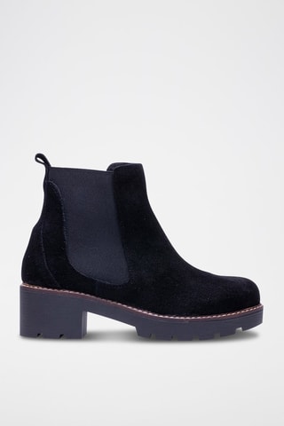 Nubuck Chelsea Boots Zwart