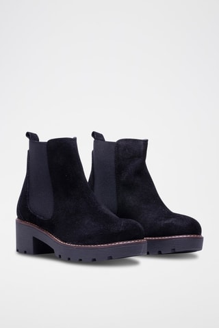Nubuck Chelsea Boots Zwart