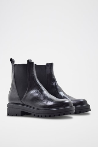 Leren Chelsea Boots Zwart