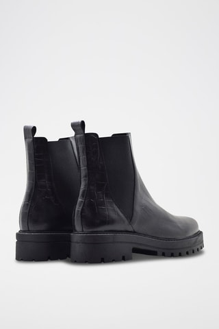 Leren Chelsea Boots Zwart