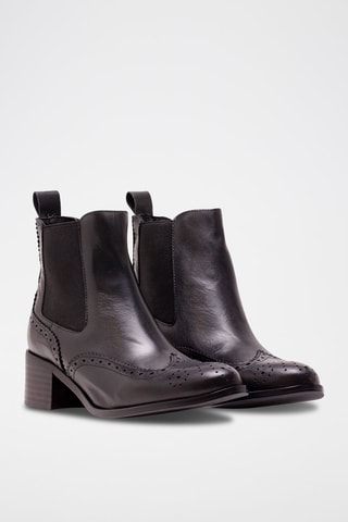 Leren Chelsea Boots Zwart