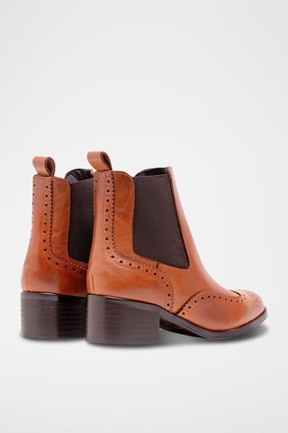 Leren Chelsea Boots Bruin