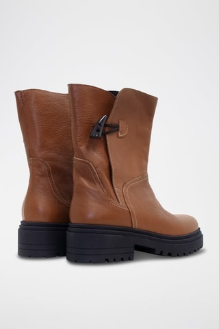 Bottines en cuir - Marron clair