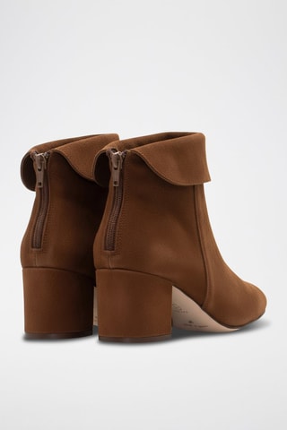 Nubuck Enkellaarzen - Bruin