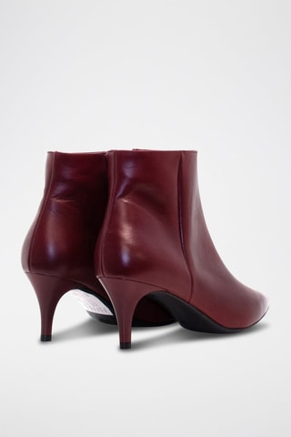 Bottines en cuir - Bordeaux