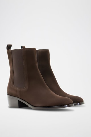 Nubuck Chelsea Boots - Bruin
