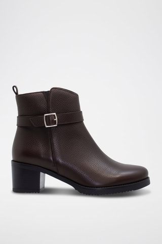 Bottines en cuir - Marron