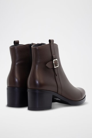 Bottines en cuir - Marron