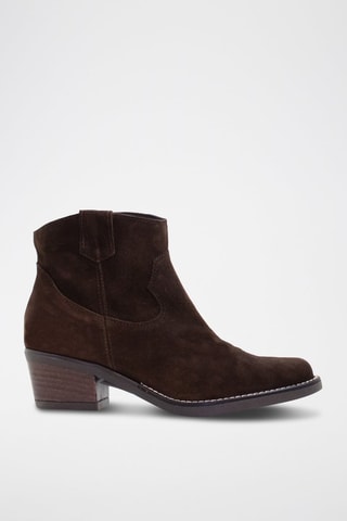 Nubuck Enkellaarzen - Bruin