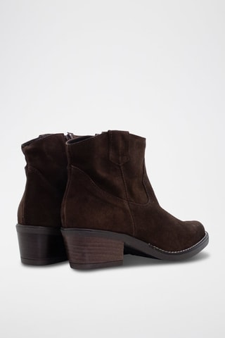 Nubuck Enkellaarzen - Bruin