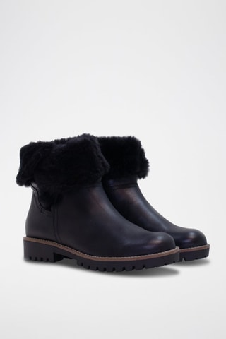 Leren Enkellaarzen - Zwart