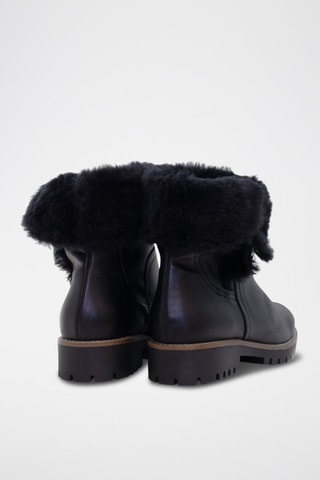 Leren Enkellaarzen - Zwart