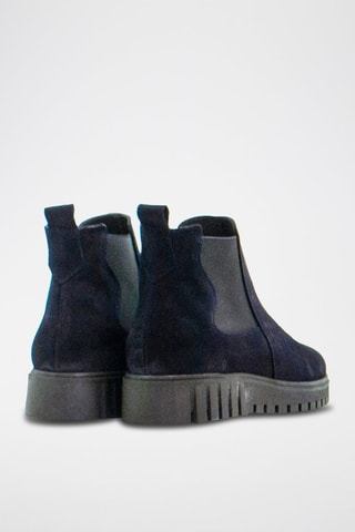 Nubuck Chelsea Boots - Marineblauw