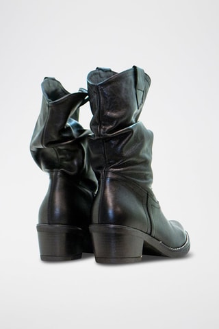 Leren Enkellaarzen - Zwart