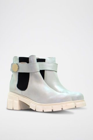 Leren Chelsea Boots - Hemelsblauw
