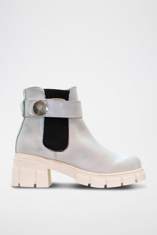 Leren Chelsea Boots - Hemelsblauw