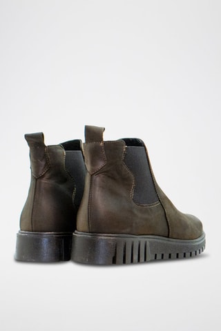 Leren Chelsea Boots - Kaki