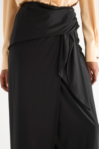 Lange Wikkelrok - Zwart